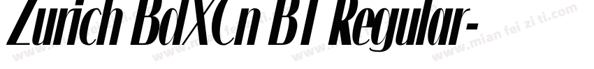 Zurich BdXCn BT Regular字体转换